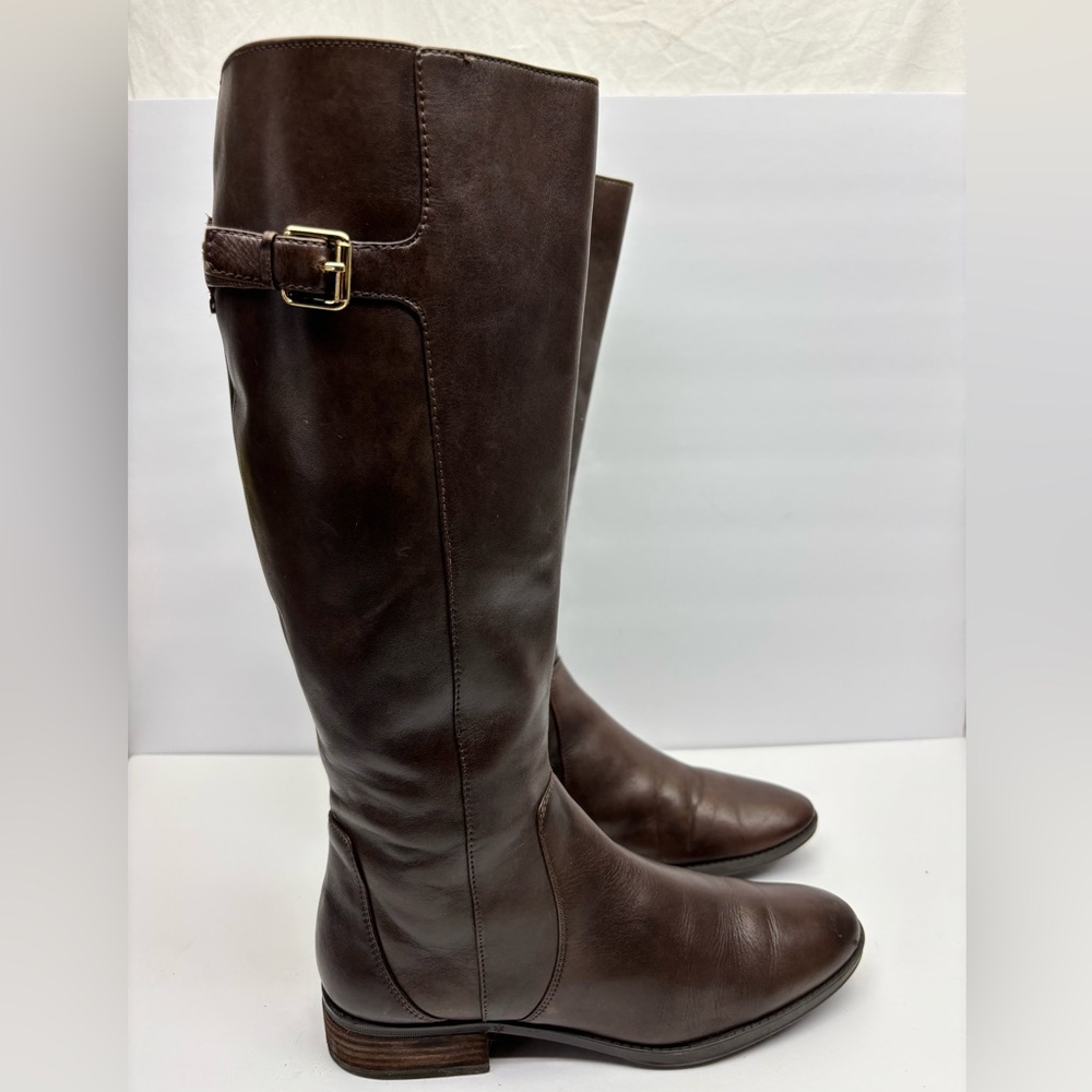 Sam Edelman Classic Women's Tall Riding Boots - Dark Brown Leather, SZ 10 M